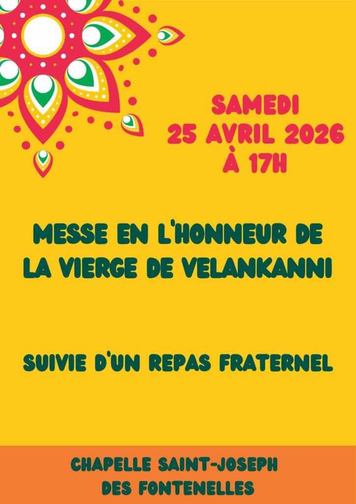 Messe en l&rsquo;honneur de la Vierge de Velankanni