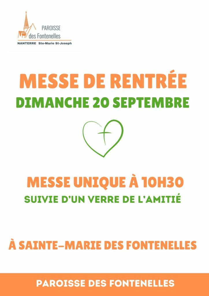 Messe de rentrée